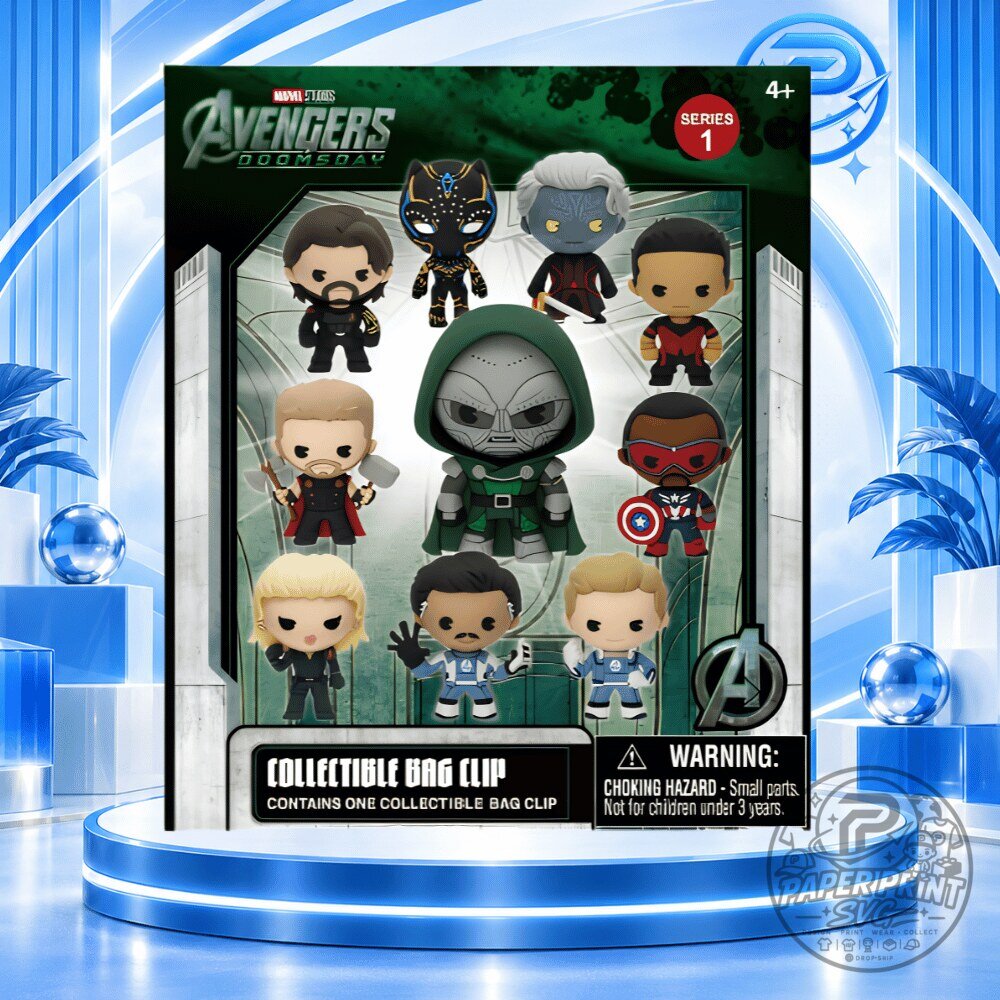 Marvel Avengers Doomsday Bag Charm Special Edition Keychain Set