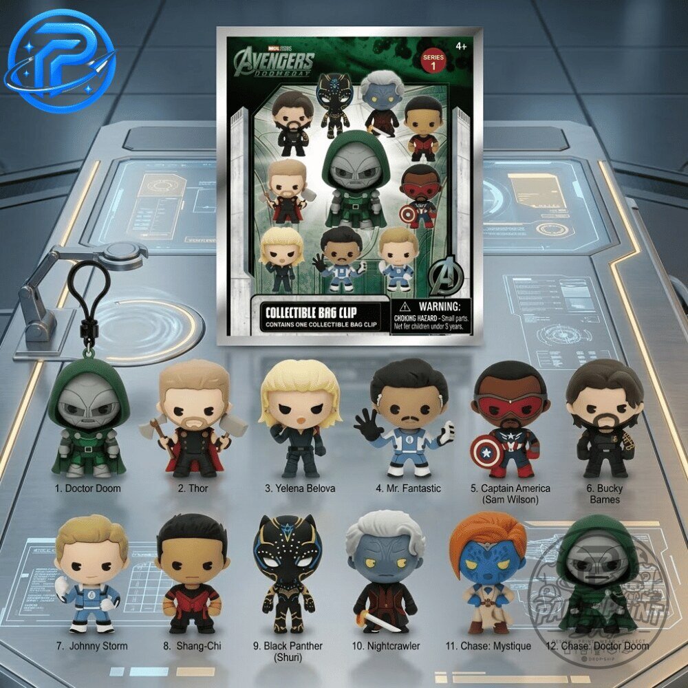 Marvel Avengers Doomsday Bag Charm Special Edition Keychain Set 9 Marvel Avengers Doomsday Bag Charm Special Edition Keychain Set