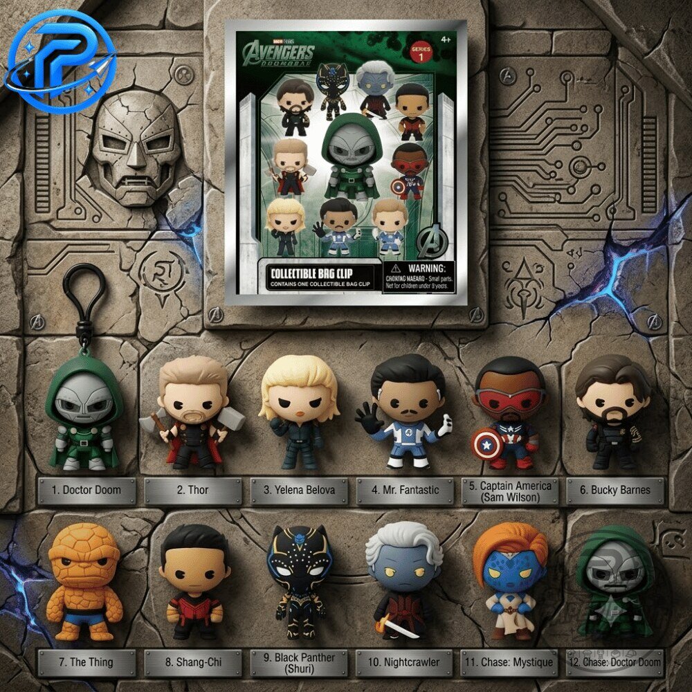 Marvel Avengers Doomsday Bag Charm Special Edition Keychain Set 12 Marvel Avengers Doomsday Bag Charm Special Edition Keychain Set