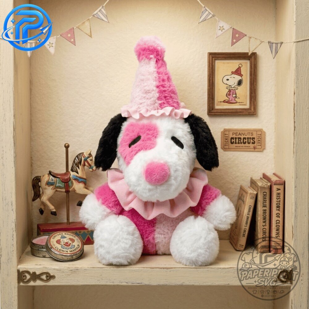 Crochet Clown Snoopy Special Edition Plush Toy 8 Crochet Clown Snoopy Special Edition Plush Toy
