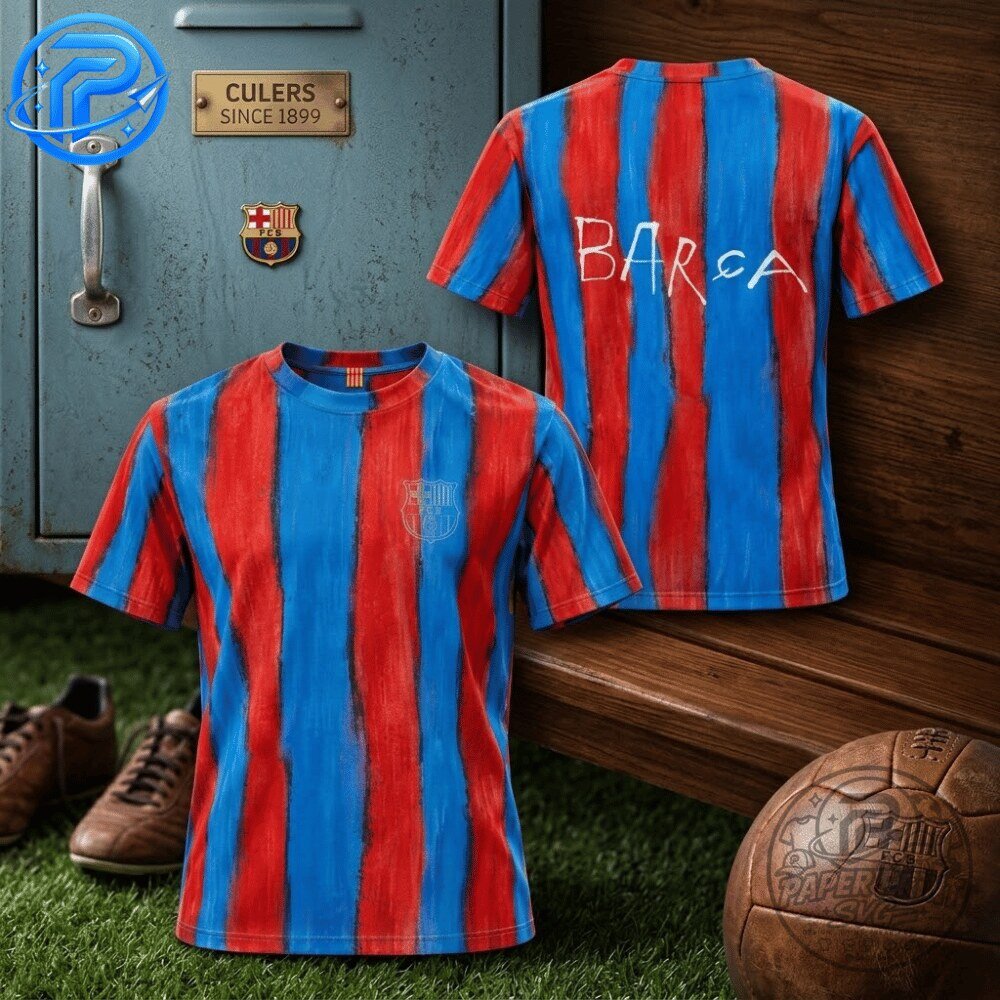 FC Barcelona x LCDC Blaugrana al vent Special Edition Jersey Shirt 9 FC Barcelona x LCDC Blaugrana al vent Special Edition Jersey Shirt