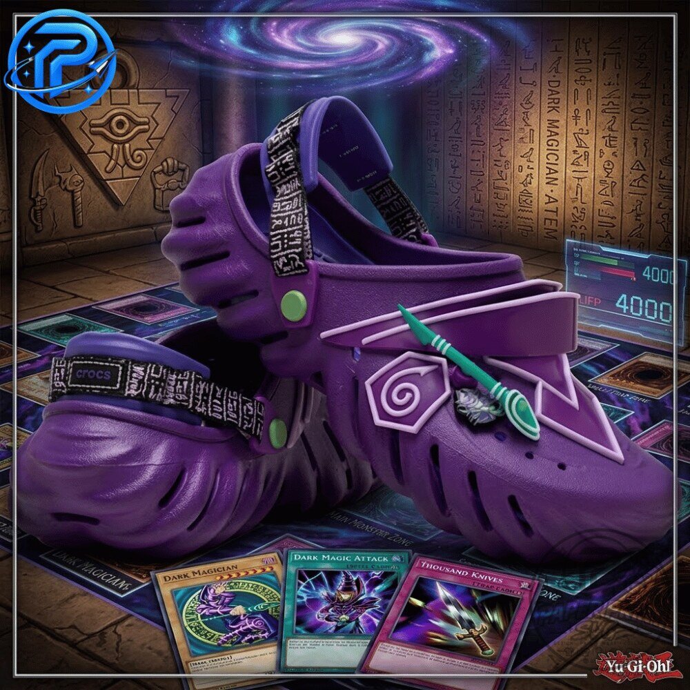 Yu-Gi-Oh! Dark Magician Echo Clog Special Edition Crocs 12 Yu-Gi-Oh! Dark Magician Echo Clog Special Edition Crocs