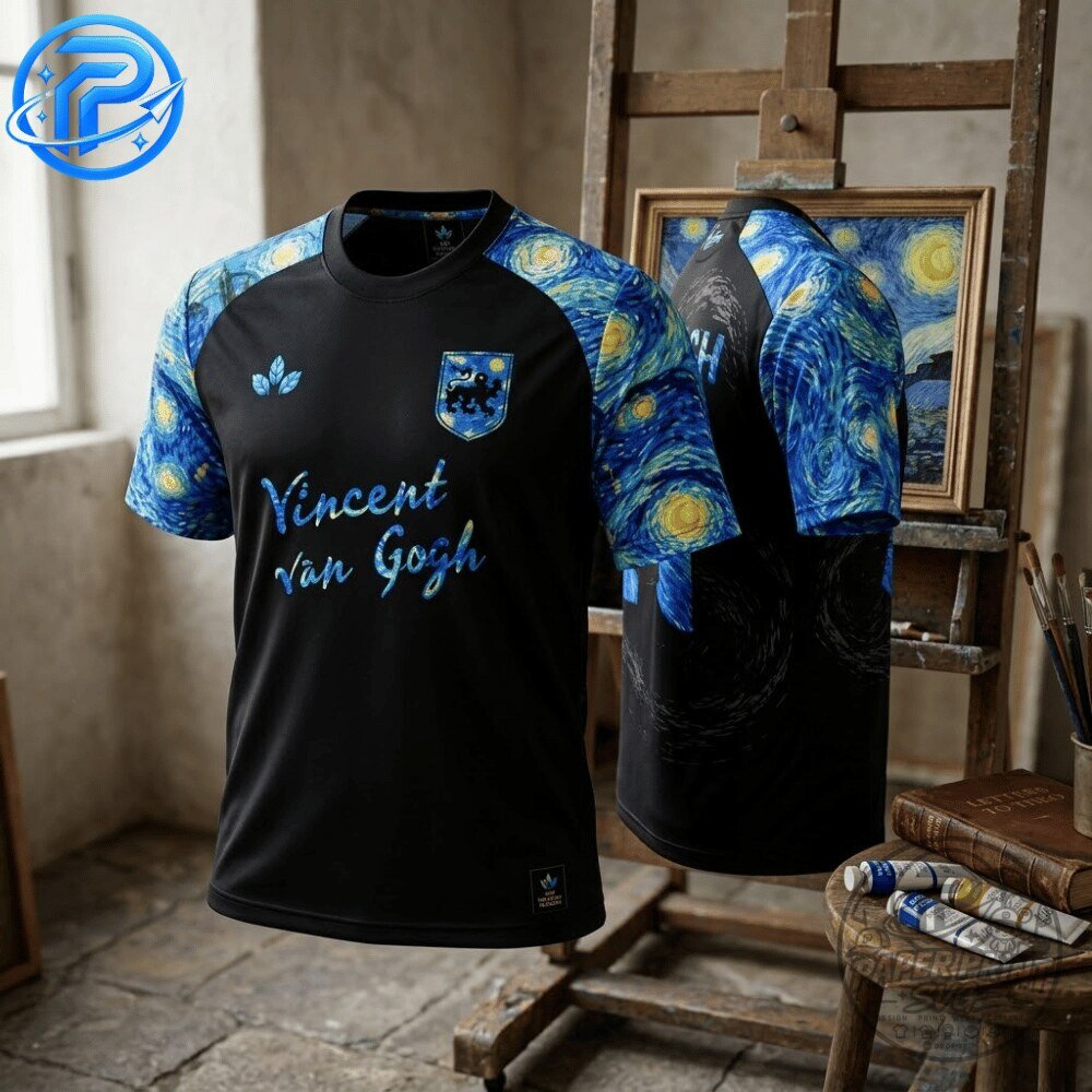 Vincent van Gogh The Starry Night Special Edition Jersey Shirt 9 Vincent van Gogh The Starry Night Special Edition Jersey Shirt