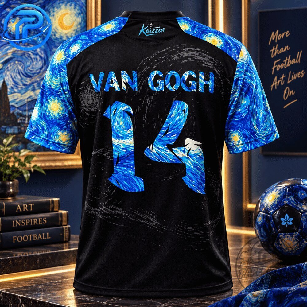 Vincent van Gogh The Starry Night Special Edition Jersey Shirt 13 Vincent van Gogh The Starry Night Special Edition Jersey Shirt
