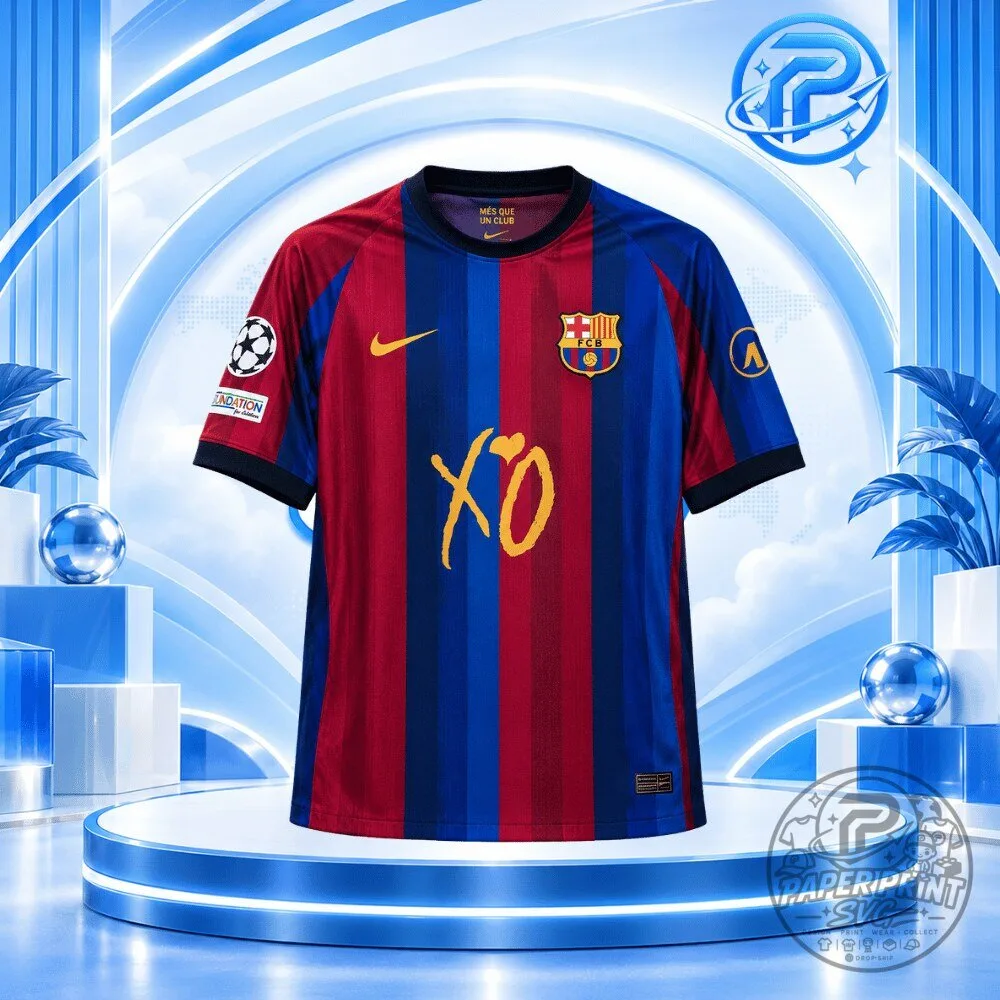 Barcelona x The Weeknd El Clasico XO Jersey Shirt